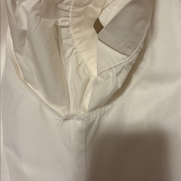 Commense White Puff Sleeve Button-Down Dress NWOT - Picture 10 of 12